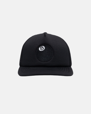 Caps Stussy 8 Ball Trucker μαυρα | 785-DAOTFB