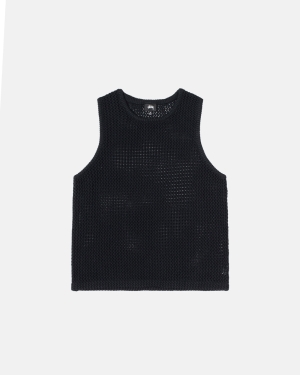 αμανικα μπλουζακια Stussy O'dyed Heavyweight Mesh μαυρα | 186-OCHABM