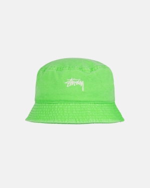 καπελα Stussy Washed Stock Bucket μεντα | 602-RIZPGQ