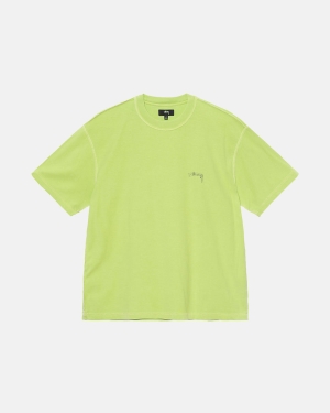 μπλουζακια για τρεξιμο Stussy Lazy ανοιχτο πρασινο | 137-HNVYGB