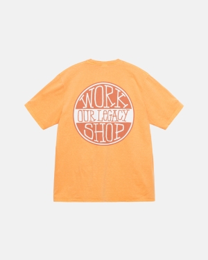 μπλουζακια για τρεξιμο Stussy Our Legacy Dot Pigment Dyed βερίκοκο | 270-VNPOEG
