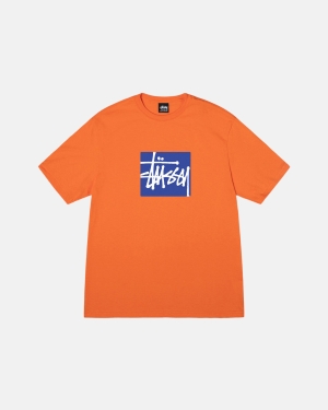 μπλουζακια για τρεξιμο Stussy Stock Box κοραλι | 021-VNDZFH