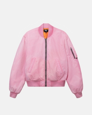 μπουφαν Stussy Dyed νάιλον Bomber ροζ | 064-OIHAMY