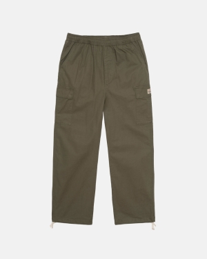 παντελονι Stussy Ripstop Beach Ελιά | 615-ANZTJH