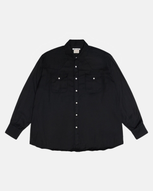 πουκαμισα Stussy Our Legacy Εργασίας Shop Ranch μαυρα | 320-NRLXWJ