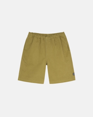 σορτσ Stussy Brushed Beach ανοιχτο Ελιά | 975-QFDSMK