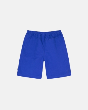 σορτσ Stussy Brushed Beach μπλε ρουά | 385-YXIFVA