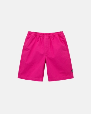 σορτσ Stussy Brushed Beach ροζ | 526-QRZVGK