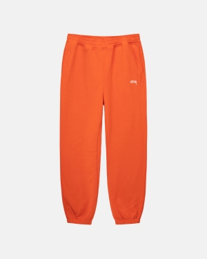 φόρμεσ γυμναστικήσ Stussy Overdyed Stock Logo πορτοκαλι | 751-FSTZJY